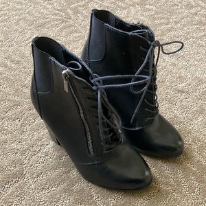 A+ heeled boots. Size 7.